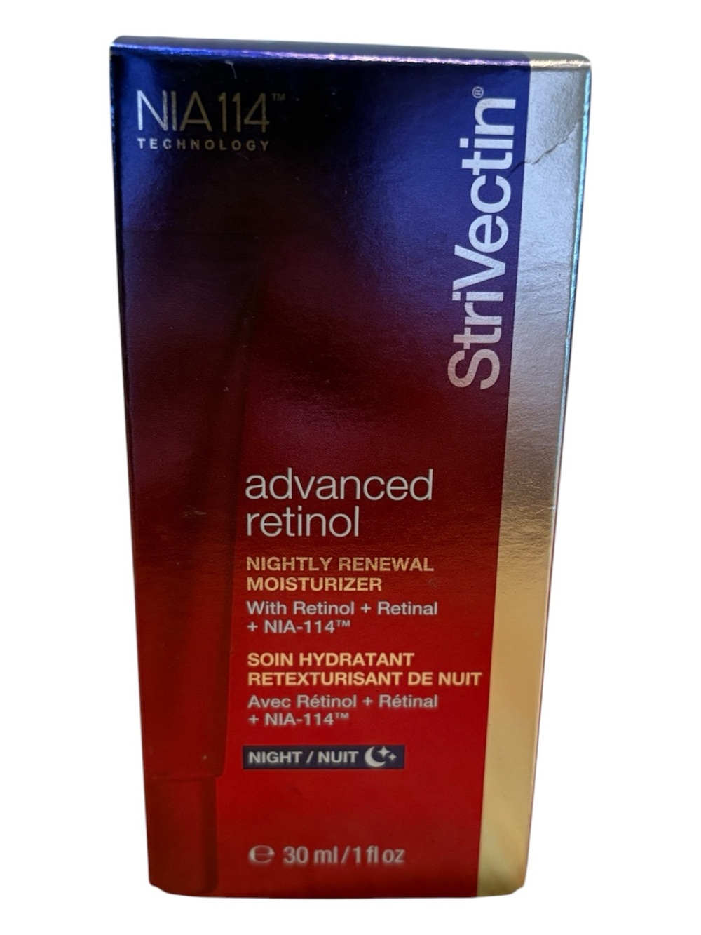 StriVectin Advanced Retinol Nightly Renewal Moisturizer-NWT 1oz-NOT LIQUID
